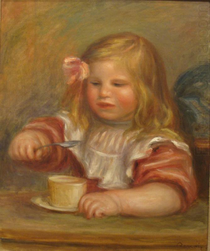Coco Eating His Soup, Pierre-Auguste Renoir